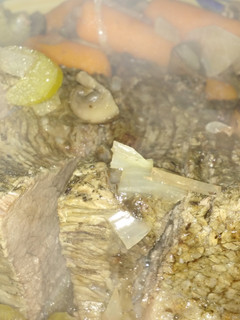 A picture of Crock pot beef butt roast.