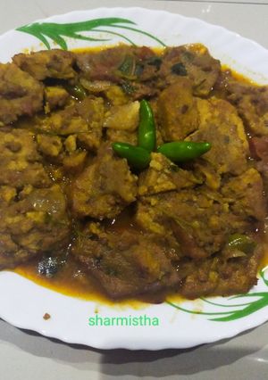 ডিম আর মুসুর ডালের ধোঁকার ডালনা (dim musur daler dhokar dalna recipe in bengali) রেসিপির প্রধান ছবি