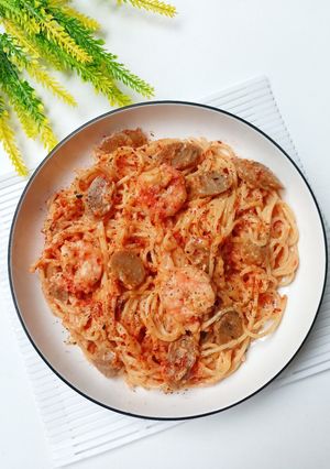 Foto resep Shrimp Rose Pasta