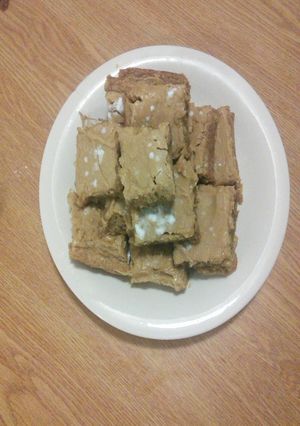 A picture of Peanut butter cinnamon brownies.