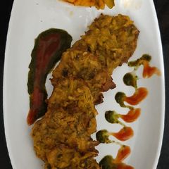 A picture of Methi Mango Baked Pakode.