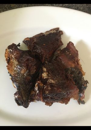 Hình của món Cá mắn tươi kho vỏ quýt.