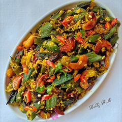 Niramish kaju'r bhindi A picture of Niramish kaju'r bhindi.