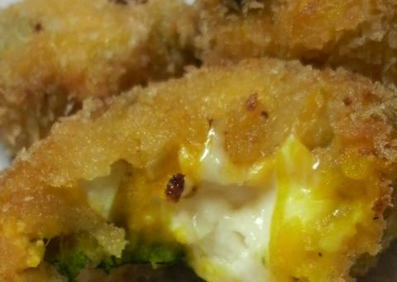 Kabocha and Egg Melting Cheese Croquettes