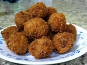 A picture of potato fritters