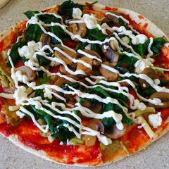 Healthy Pizza - 553 calories A picture of Healthy Pizza - 553 calories.