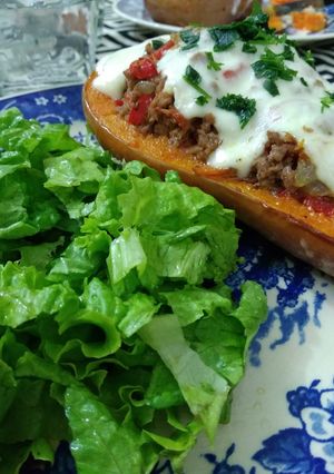Una foto de Zapallo relleno
