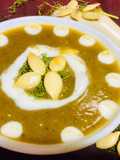 Pumpkin with dill leaves soup