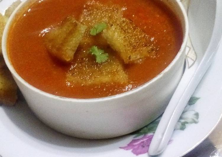 Steps to Make Award-winning Tomato soup with Carrot and Potato