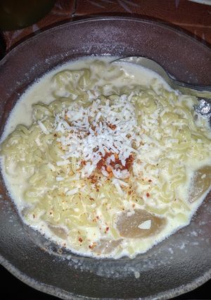 Foto resep Indomie carbonara kuah 😅