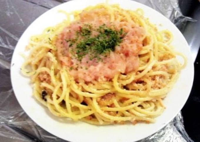 Easy Tarako Spaghetti With Just A Few Ingredients