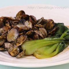 A picture of Sake Steamed Manila Clams and Bok Choy - Nori Flavored -.