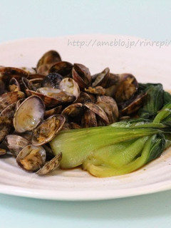 A picture of Sake Steamed Manila Clams and Bok Choy - Nori Flavored -.