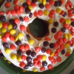 A picture of Reese Pieces Cake.
