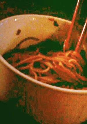 A picture of Japanese Soy Sauce Pasta.