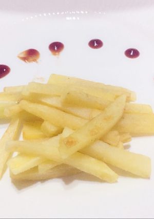 A picture of Mc Donald style French fries.