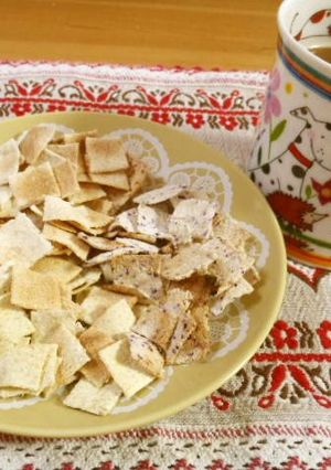 A picture of Low-cal Okara Cookies in a Microwave.
