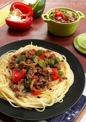 Foto resep Spaghetti Lada Hitam