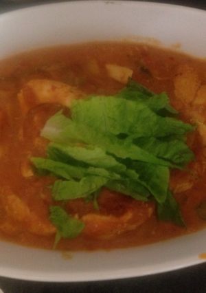 A picture of My Hot Spicy Chicken Dish 😘.
