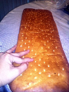 A picture of long size yeast bread.