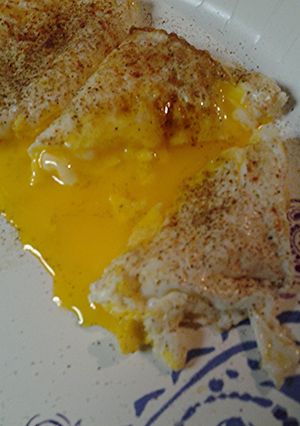 A picture of Runny yokes.