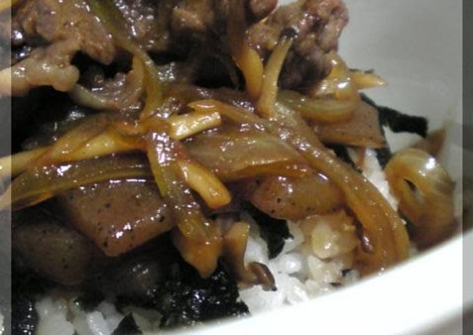 Recipe of Homemade Beef Rice Bowl With Yuzu Pepper Paste