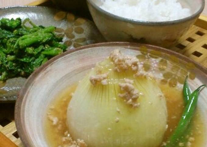 How to Make Super Quick Homemade Super Easy Simmered Sweet Onion Soboro