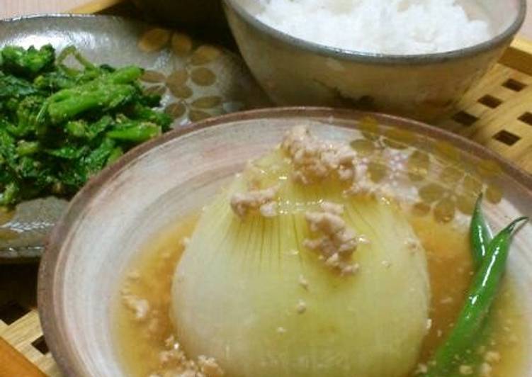 Step-by-Step Guide to Make Homemade Super Easy Simmered Sweet Onion Soboro