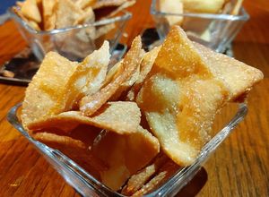 Una foto de Doritos caseros sabor queso