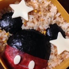 A picture of Easy! Mickey Mouse Character Bento.