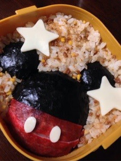 A picture of Easy! Mickey Mouse Character Bento.