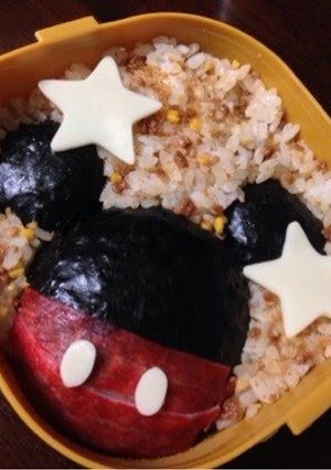 A picture of Easy! Mickey Mouse Character Bento.