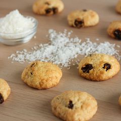 Coconut Raisin Cookies A picture of Coconut Raisin Cookies.