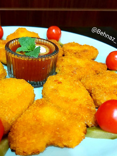 عکسی از دستور ساندویچ ناگت مرغ🍗