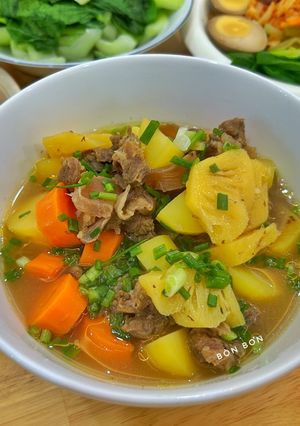 Hình của món Canh Gân Bò.