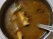 A picture of mutton soup