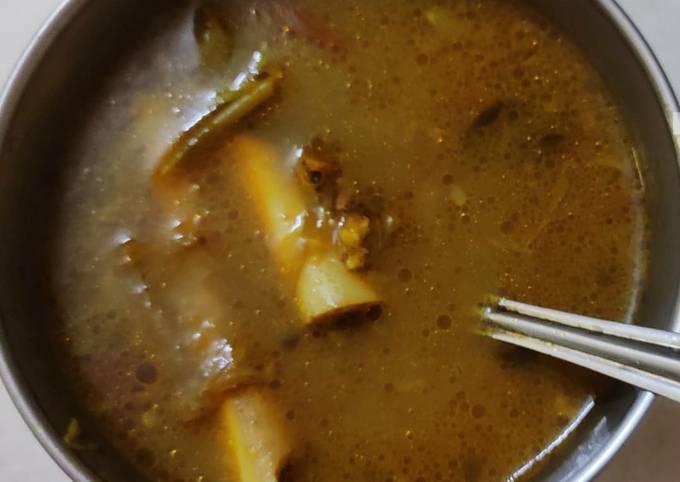 Mutton bone soup/mutton bone Rasam Recipe by Manju Km - Cookpad
