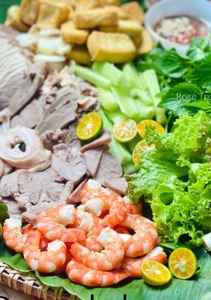 Hình của món Bún Đậu Mắm Tôm.