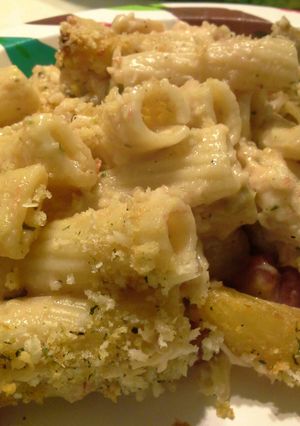 A picture of Creamy Parmesan Chicken Rigatoni.