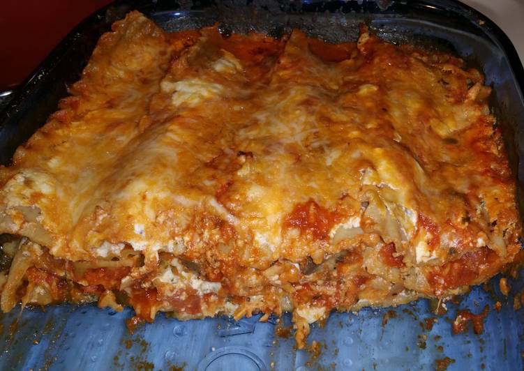 Zesty meatless lasagna