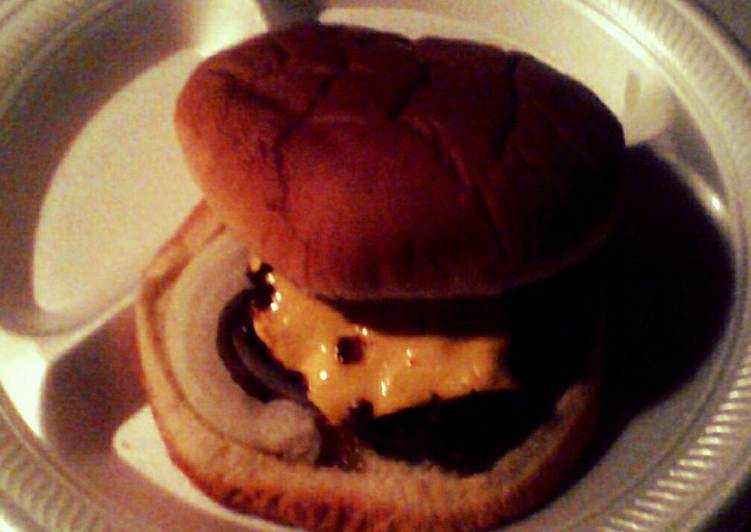 Ground Round Cheesy Burger