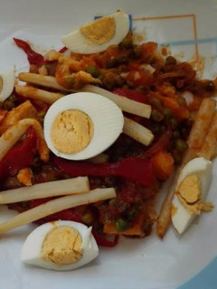 Una foto de Bacalao a la vizcaina