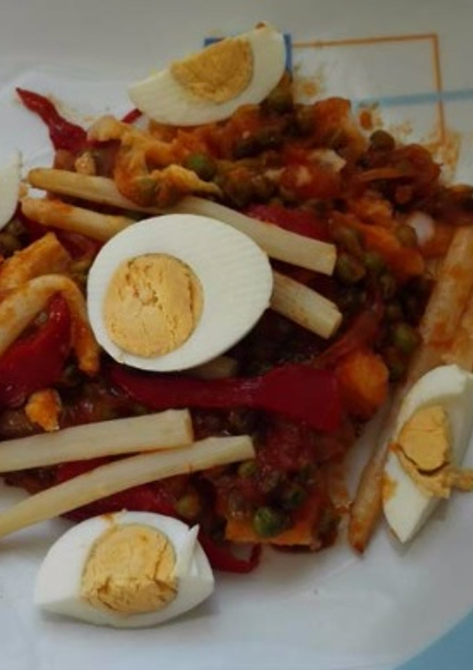 Una foto de Bacalao a la vizcaina