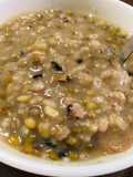 Green Gram / Mung Bean Multigrain Porridge >> Ginisang Munggo | Monggo with Pork and Mixed Grains