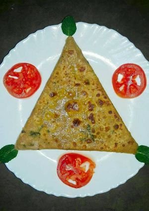 A picture of Egg Paratha.