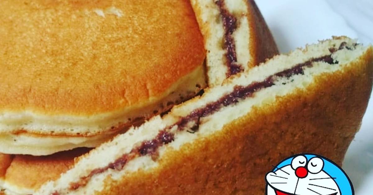 Dorayaki Recipe or Doraemon's Dora Cake (Step by Step)