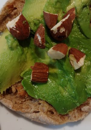 A picture of Almond-Avocado Toast.