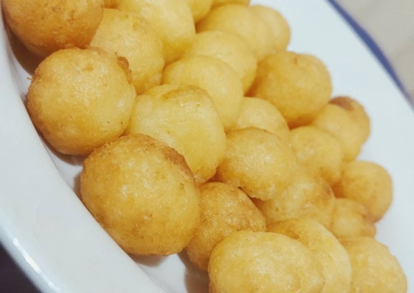 Bolkenbi keju (Bola kentang ubi) 🌰🍠