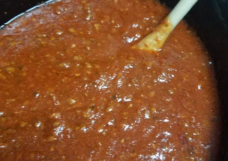 Recipe of Tasty Slow Cooker Bolognese Sauce