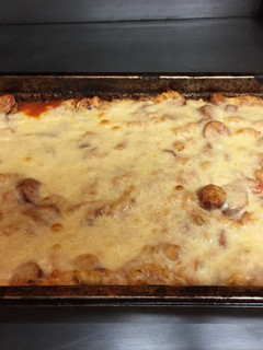 A picture of Sausage pasta bake.